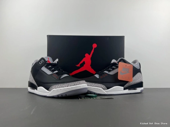 Kick Theory DN3707-010 Cement 3 Air Black Jordan 0822